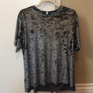 Oversized Crushed Velvet Top
